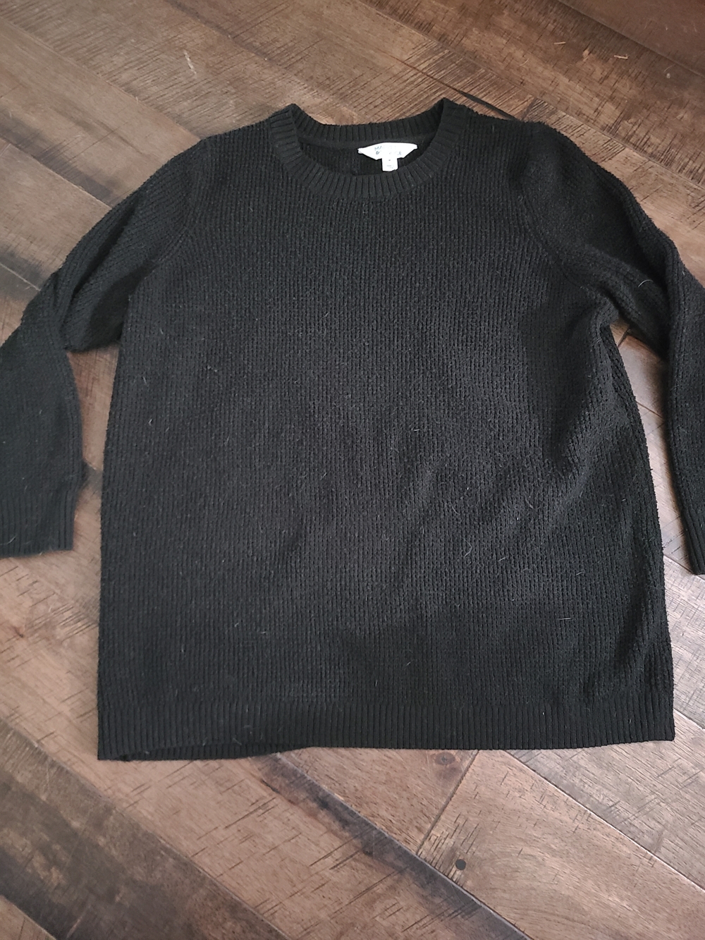 Men's Black Crewneck Sweater - Classic Knit
